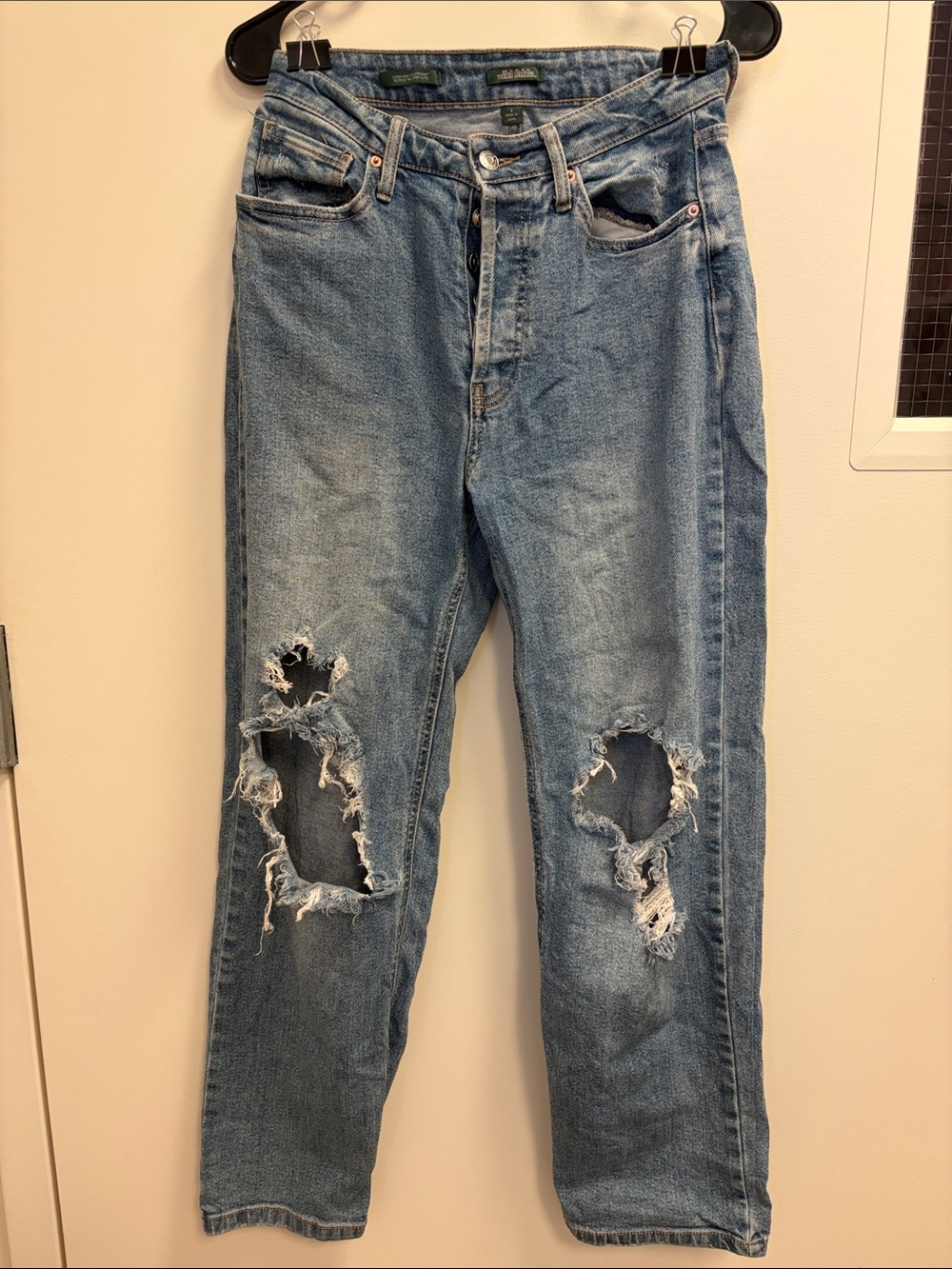 wild fable Light Blue Distressed Boyfriend Jeans